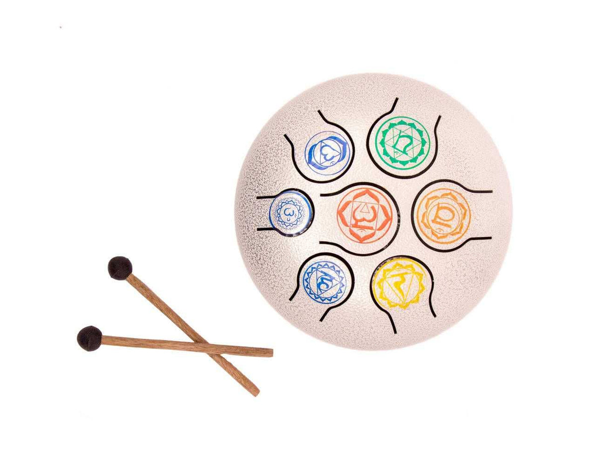 Happy drum (steel tongue) 7 CHAKRAS approx. 7" - Candle Queen Candles