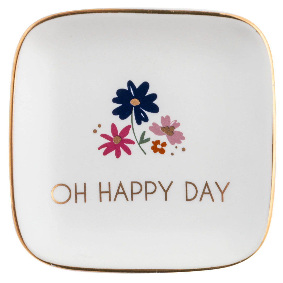 Flora Square Trinket Tray: Small / Mushroom
