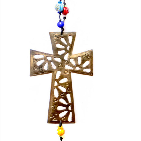 Sunrise Cross: Beads & Bell