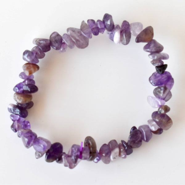 Healing Stones | Amethyst | Chip Bracelet |Spiritual Jewelry - Candle Queen Candles