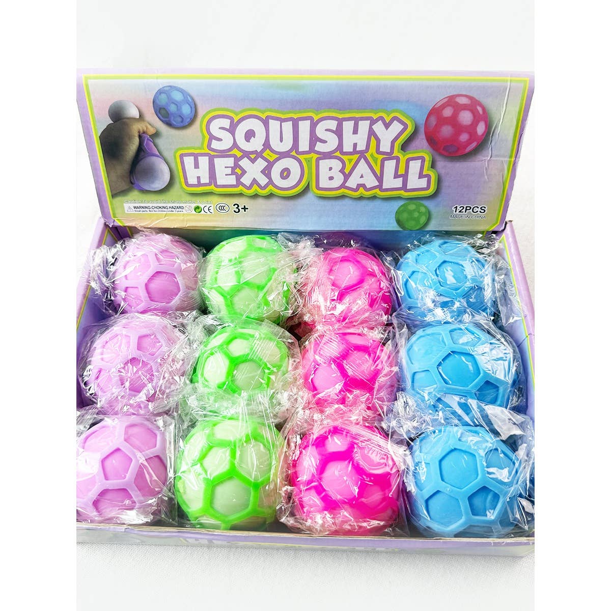 Hexaball Stress Squishy Toy: MIX COLOR / ONE(12)