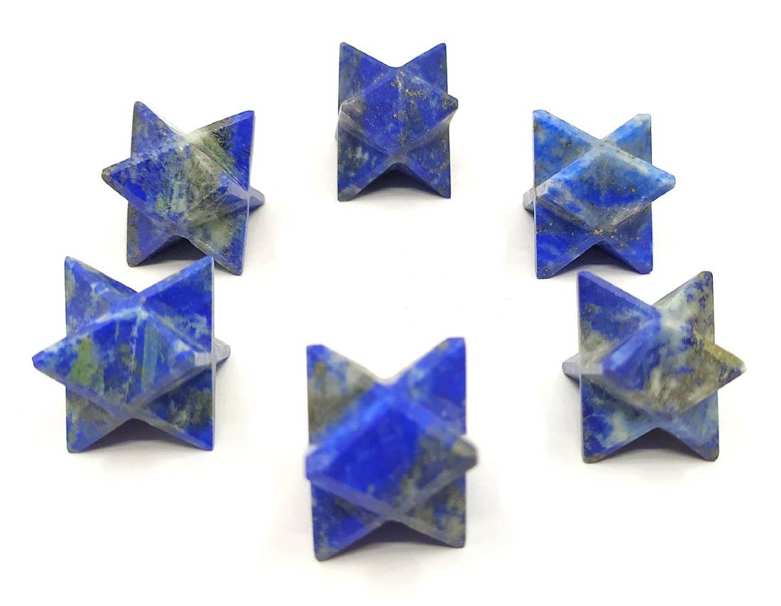 Crystal Merkaba Stars, Crystal Grid, Energy Healing Sacred: Crystal Quartz / Solid Gemstone