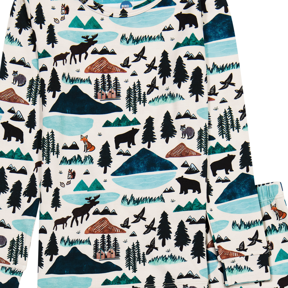 Kids Bamboo Pajamas - Into The Wild Mountain : 2