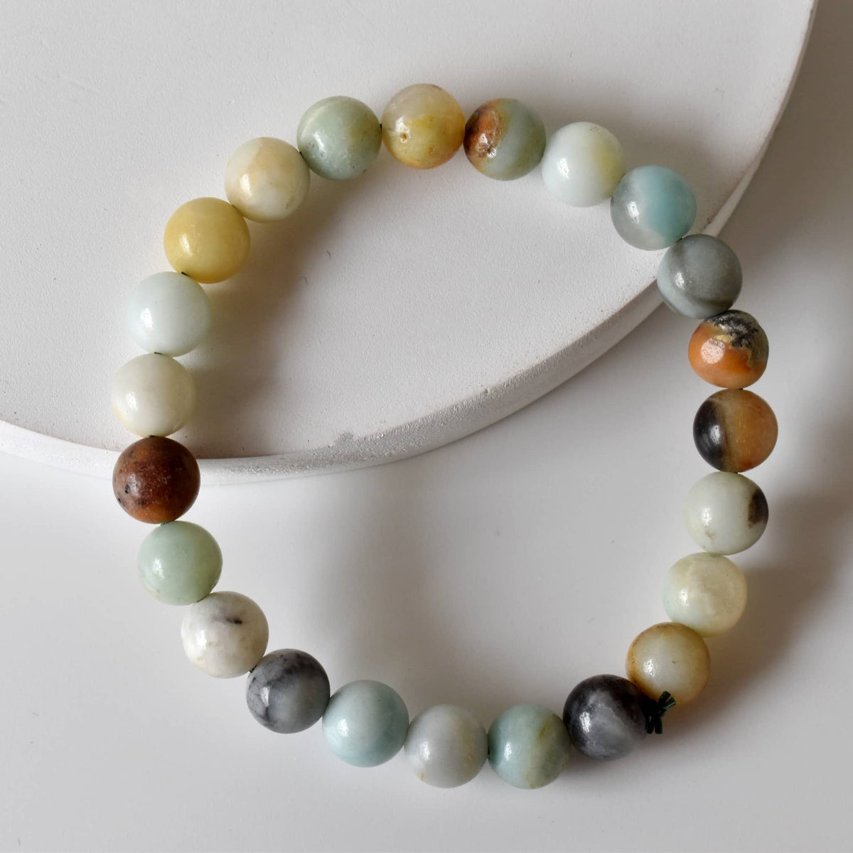 Healing Bracelet | Multi Amazonite | Gemstone Bracelet: 6mm - Candle Queen Candles