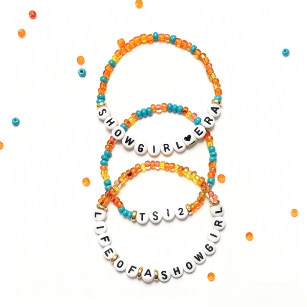 Life of a Showgirl Beaded Bracelet 3-Piece Set : 3Pcs Set