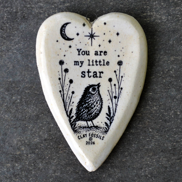 Little Star, Heart Ornament