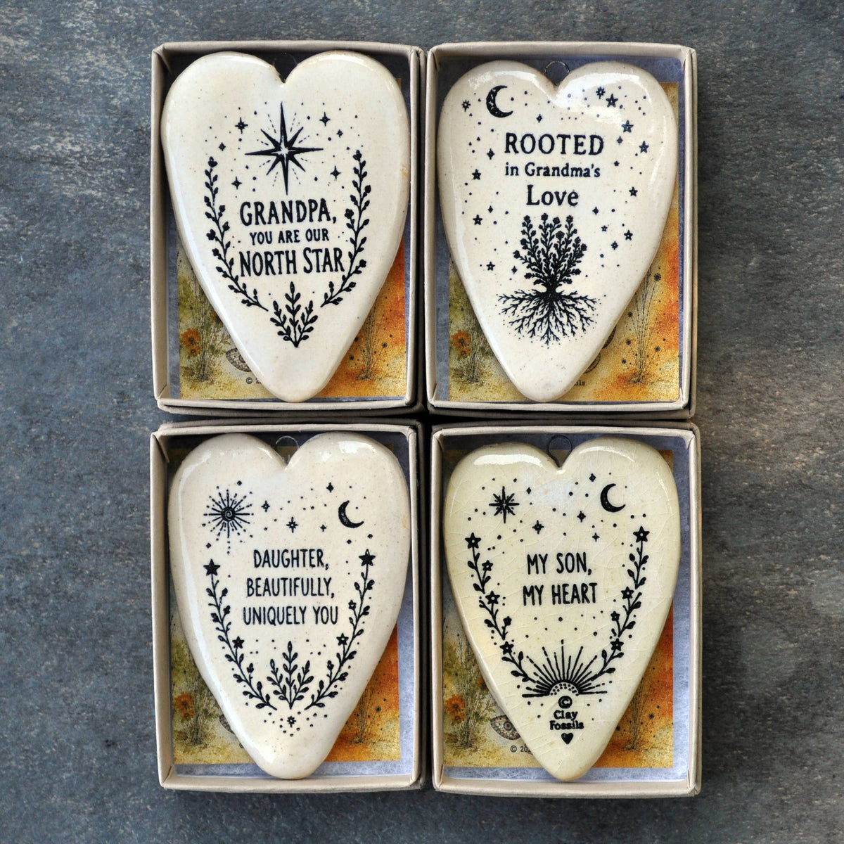 Daughter Beautifully Uniquely You, USA pottery, boxed gift