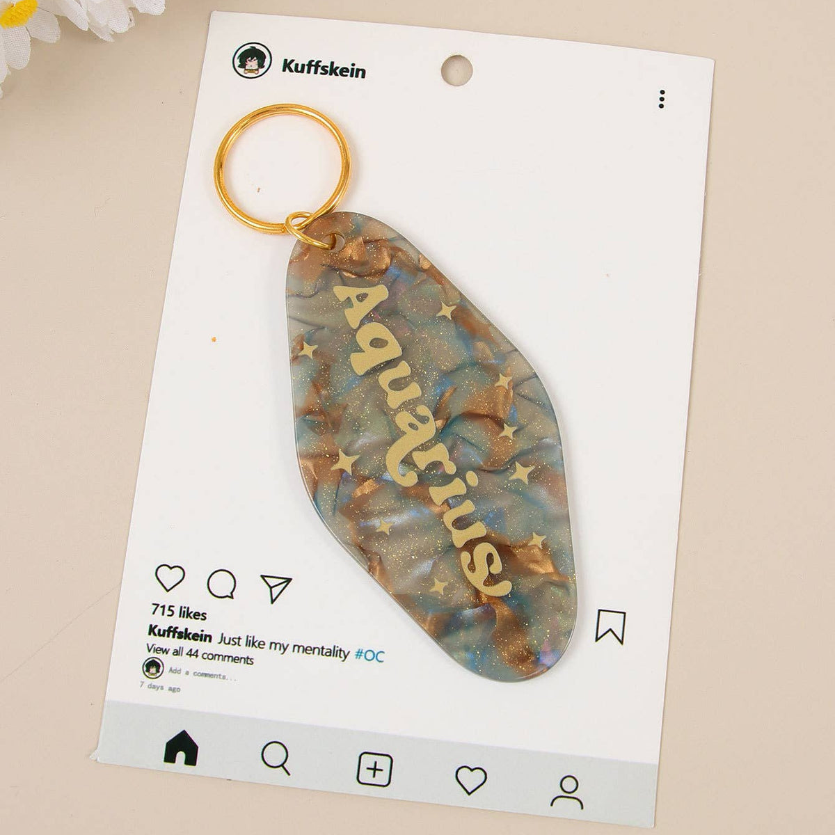 Zodiac Keychain: Aquarius