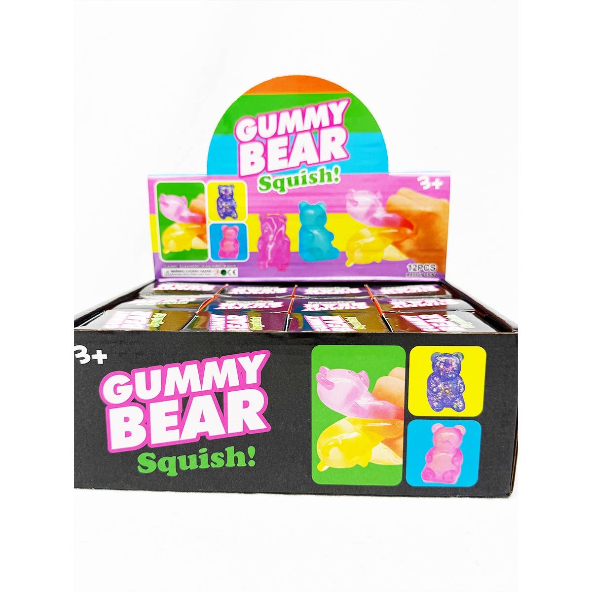 Marbled Gummy Bear Squishy Toy: MIX COLOR / ONE(12)
