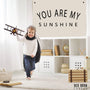 You Are My Sunshine, Vintage Style Canvas Hanging Banner: Natural/black / 24x18
