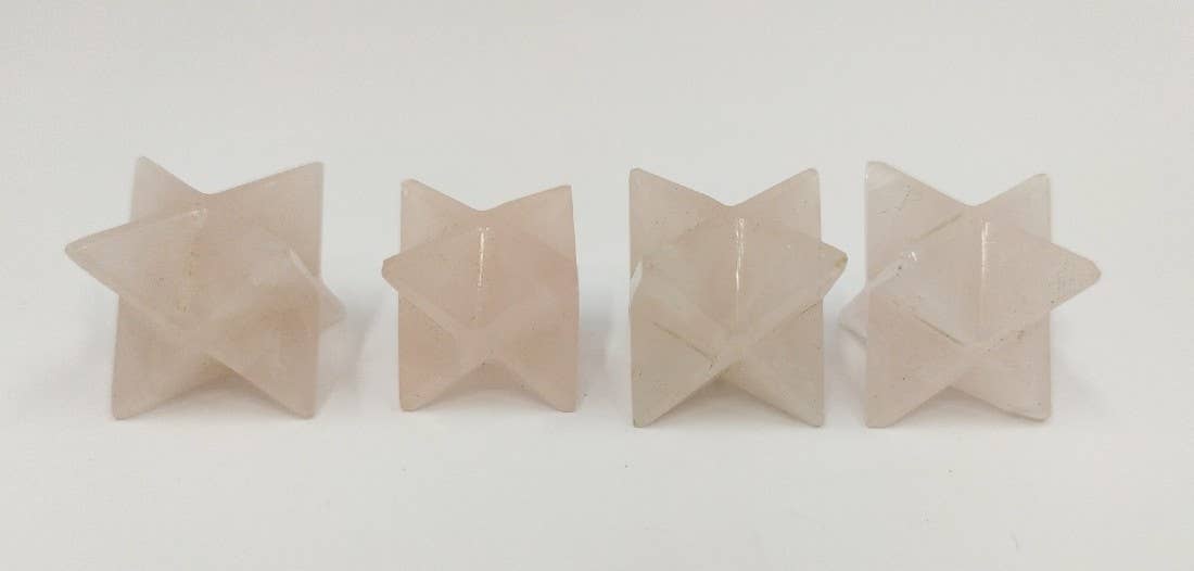 Crystal Merkaba Stars, Crystal Grid, Energy Healing Sacred: Crystal Quartz / Solid Gemstone
