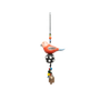 A Lonely Bird (Hand Painted Wood!) beads & bell