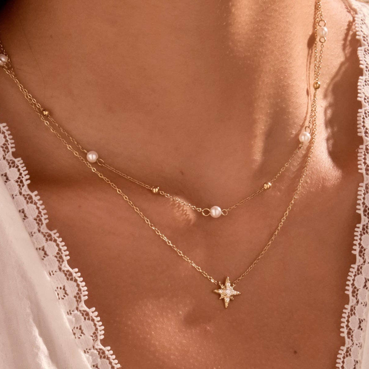 18K Gold Plated Waterproof Stainless Steel Chain Necklace