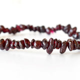 Healing Stone | Garnet | Chip Bracelet | Spiritual Jewelry - Candle Queen Candles