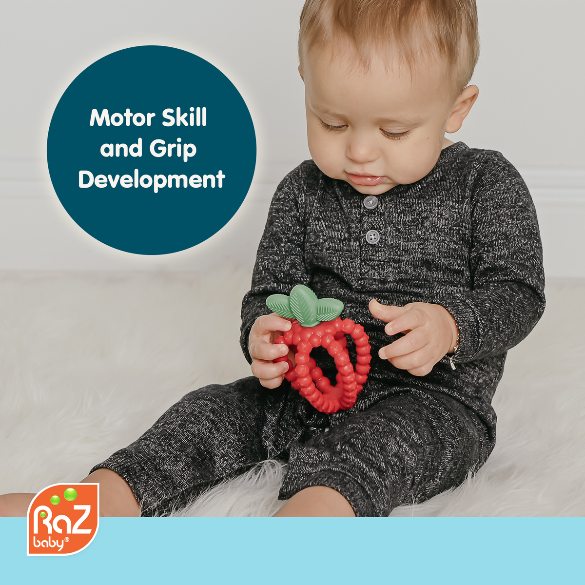 RaZberry Bites Teething Toy - Pink