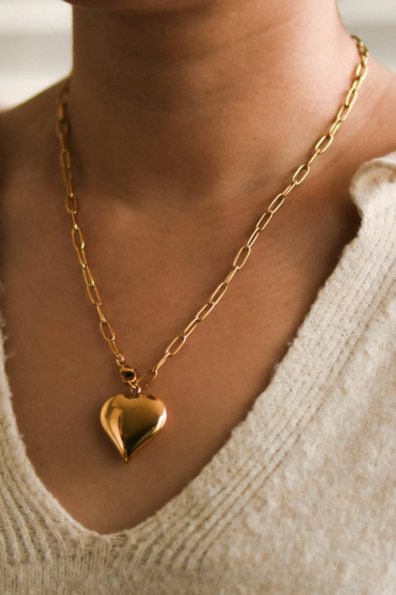 18K Gold Plated Waterproof Stainless Steel Chain Necklace
