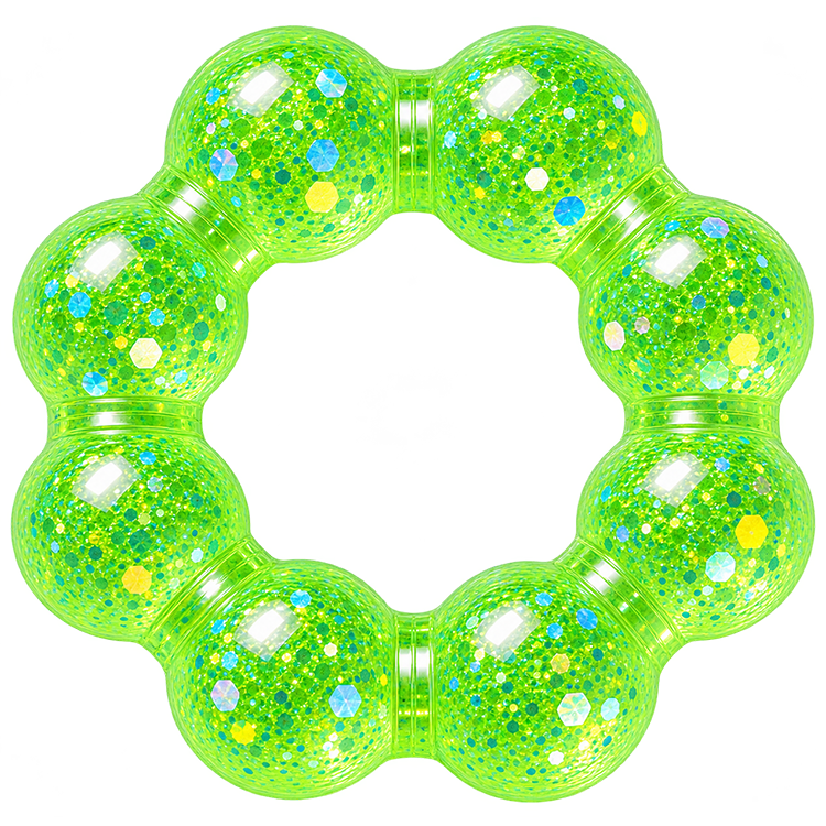 Fun Doh Squishy Sparkle Glitter Sensory Bracelet- 12/Display: Wholesale Price
