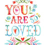 So Loved White Print: 8 x 10
