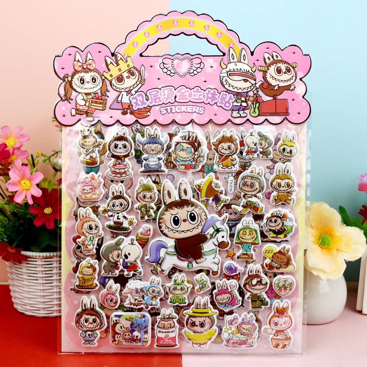3D cute monster bubble sticker cartoon stickers
