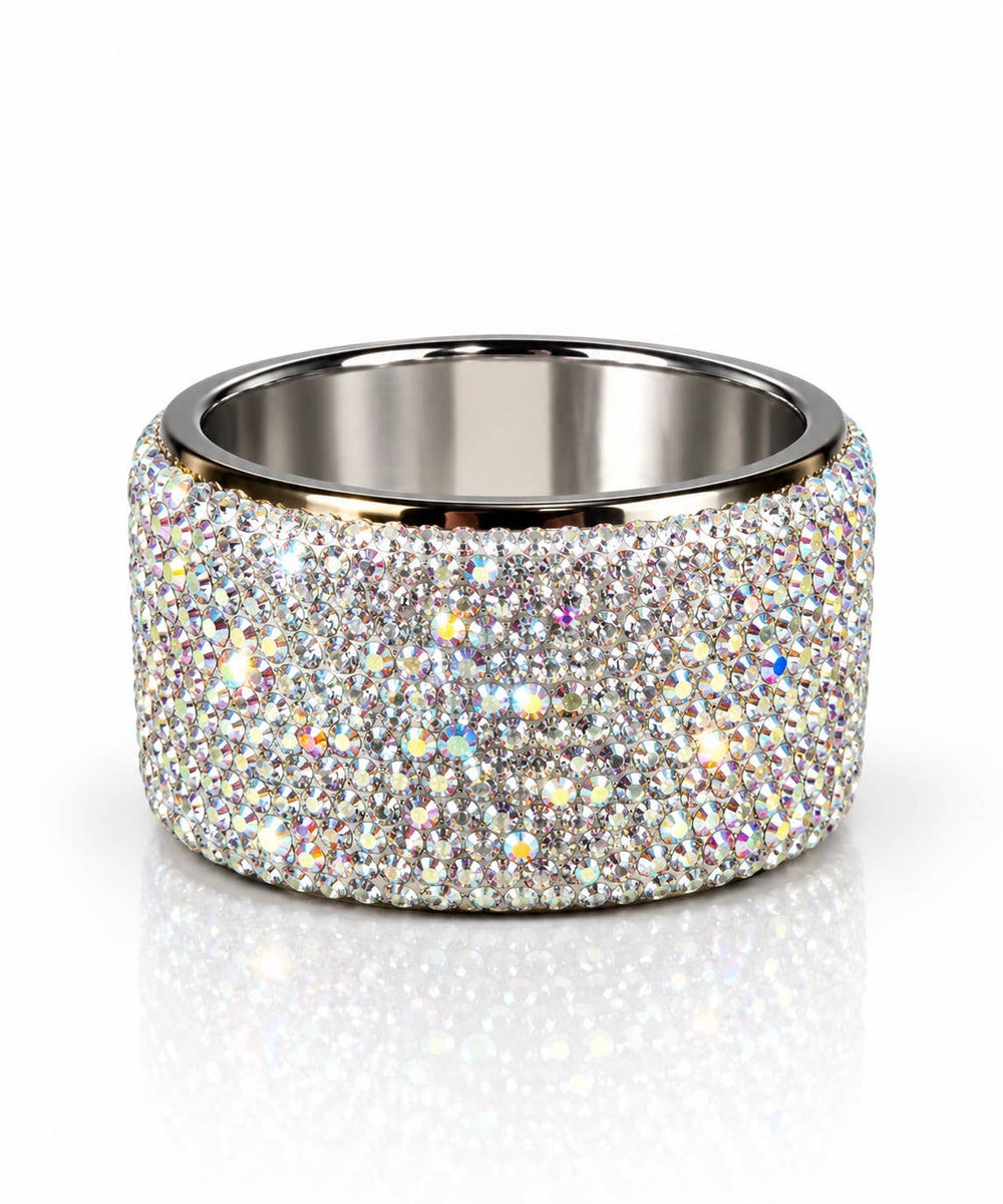 Rhinestone Candle Holder: Clear