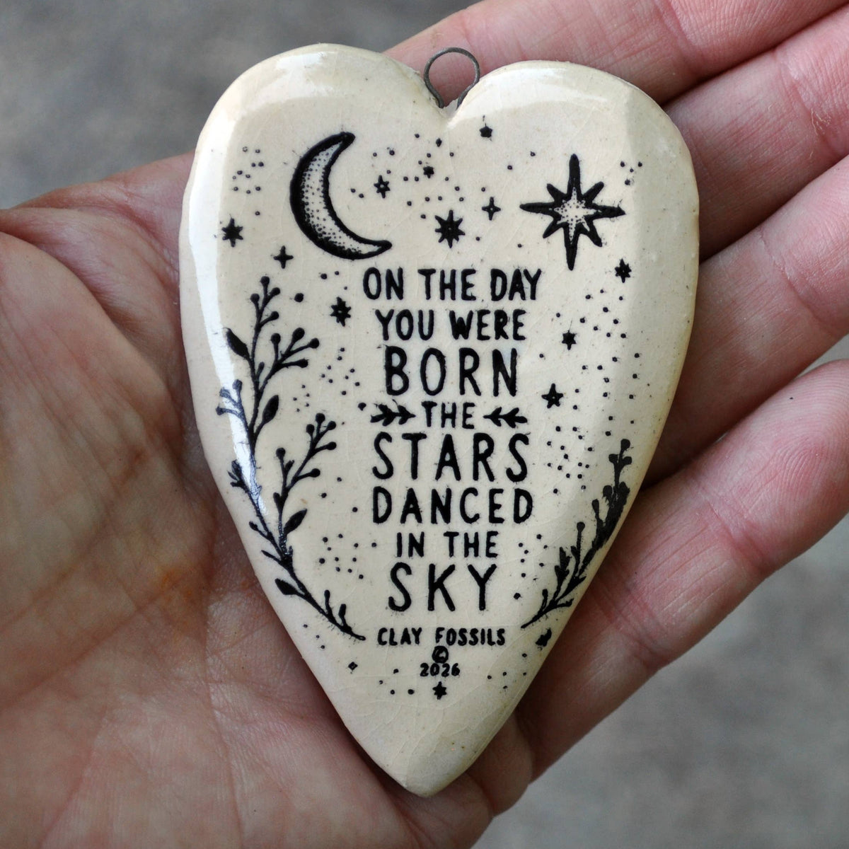 On the day, handmade USA, gift, year round keepsake