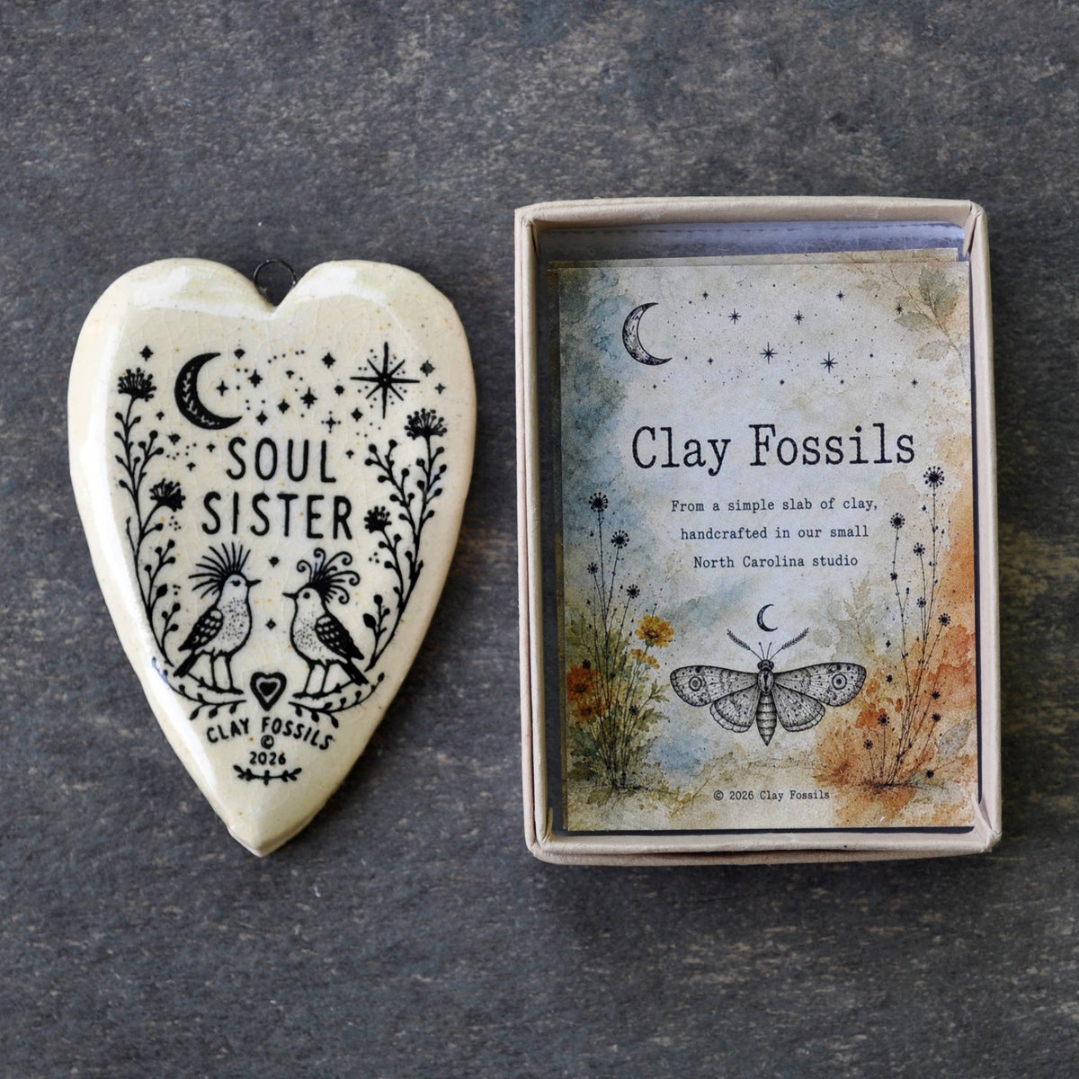 Soul Sister, handmade USA, year round keepsake, boxed gift