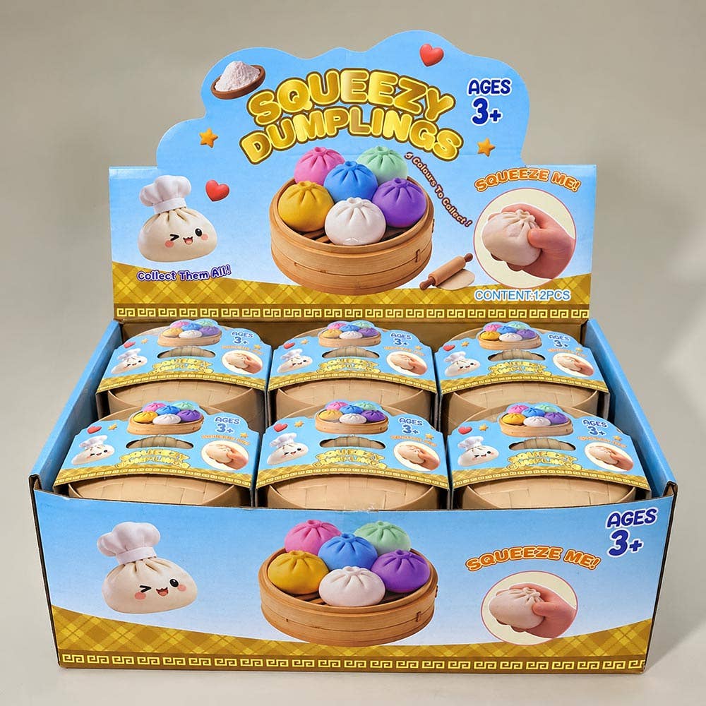 Cute Glitter Dumpling Squishy Stress Relief Ball Toy