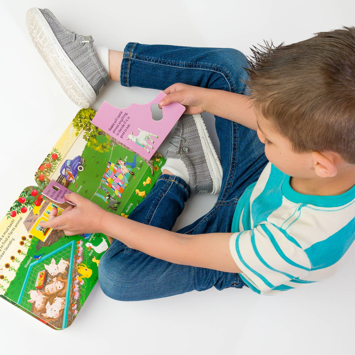 Moo Lift a Flap Farm Board Book