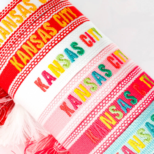 Kansas City Embroidered Bracelets