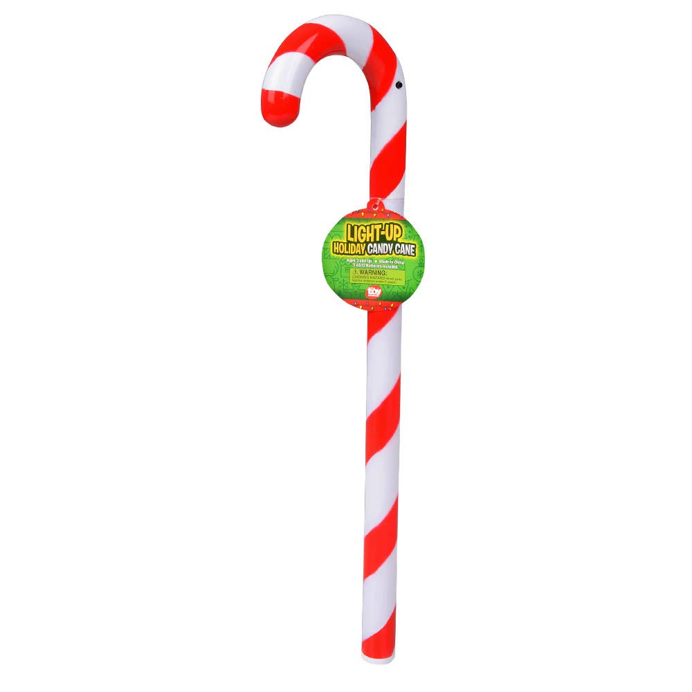 16" LIGHT-UP CANDY CANE WAND