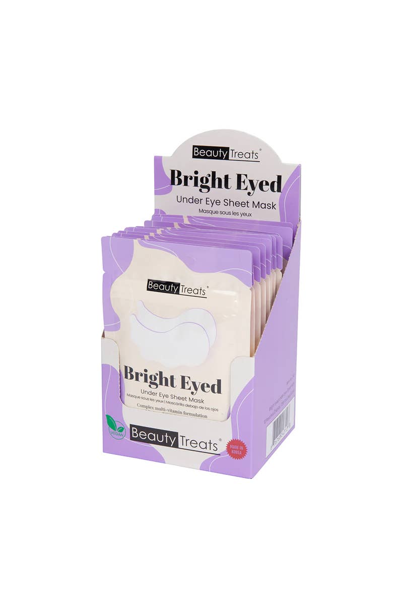 Beauty Treats 243 Bright Eyed Under Eye Mask - 12pc