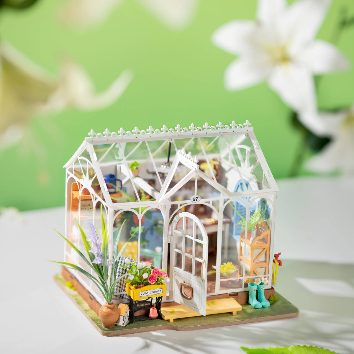 DIY Miniature House Kit: Dreamy Garden House
