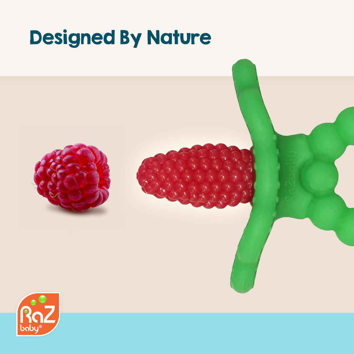 RaZberry Silicone Teether Plus: Red