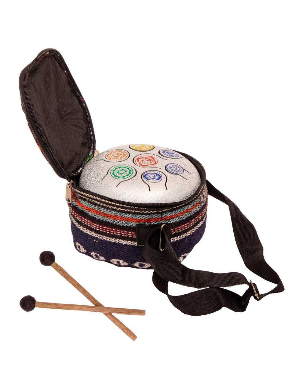 Happy drum (steel tongue) 7 CHAKRAS approx. 7" - Candle Queen Candles