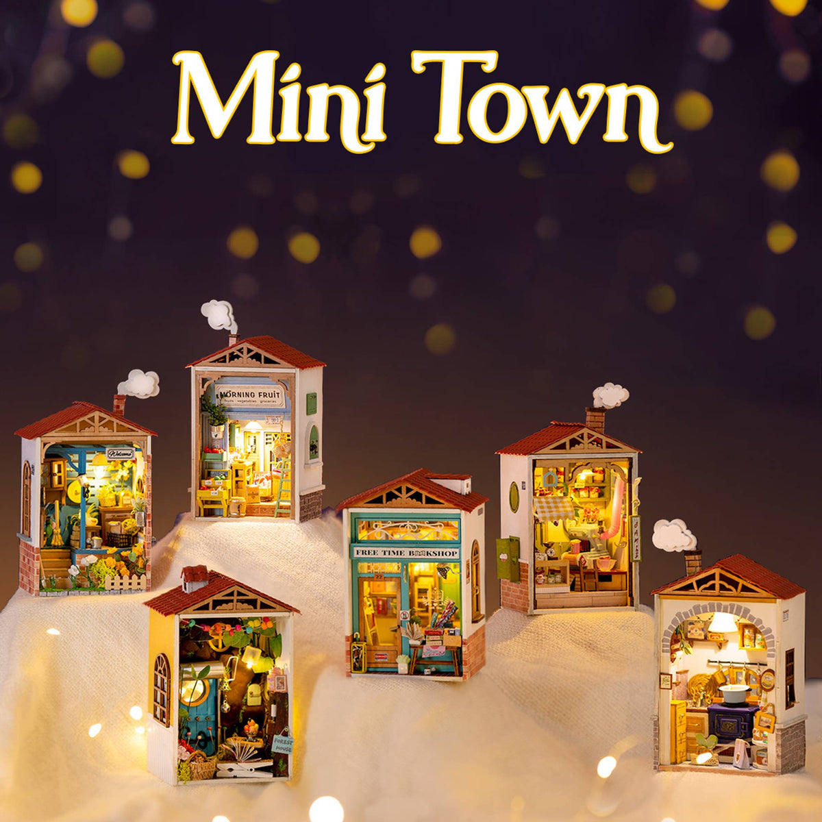 DIY Miniature House Kit: Free Time Bookshop