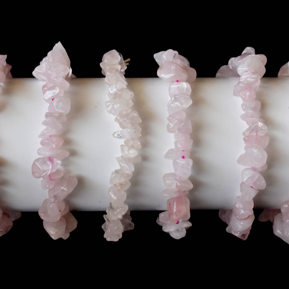 Healing Stone | Rose Quartz | Spiritual Gift | Chip Bracelet - Candle Queen Candles