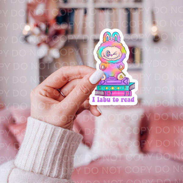 I Labu to Read Bookish Sticker