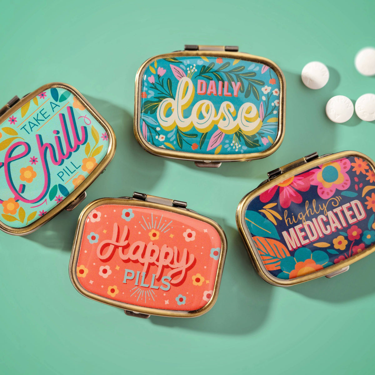 Small Metal Pill Case: Pop This