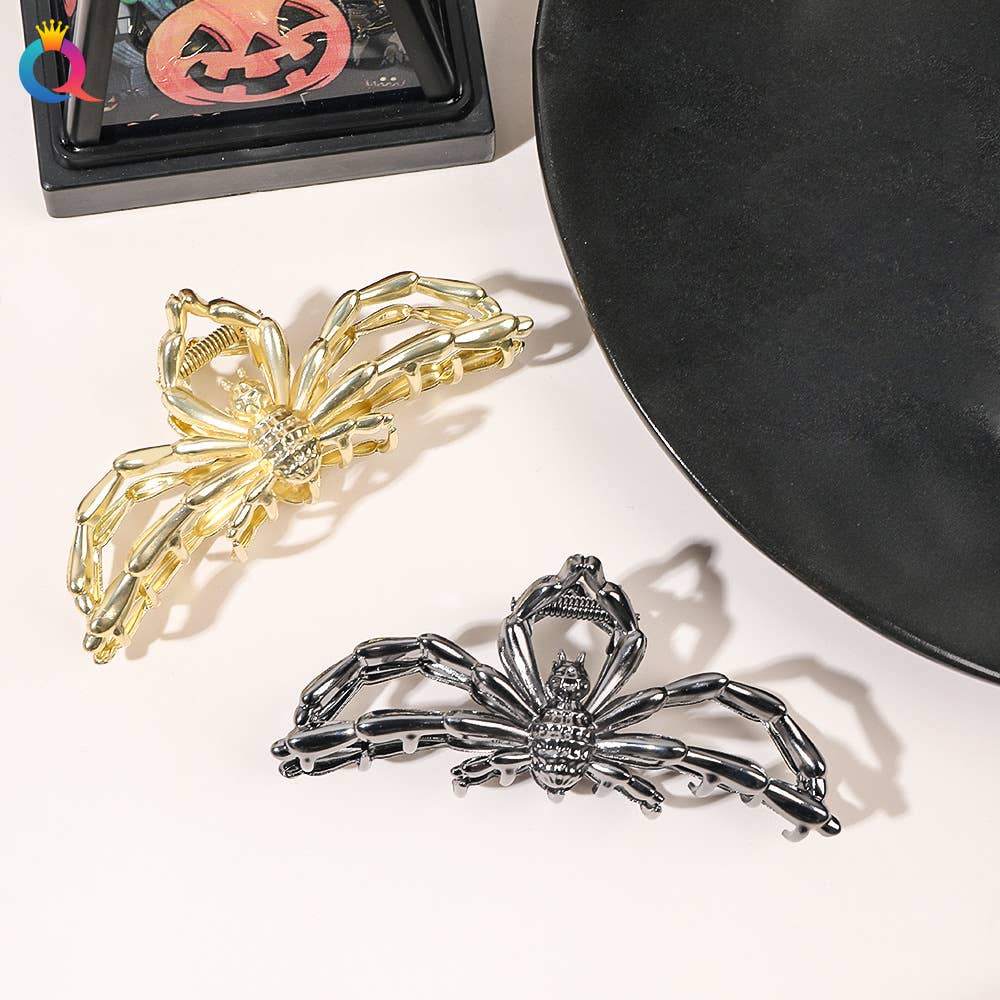 Halloween Hair Clip Metal Spider Hair Clip claw