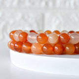 Healing Bracelet | Carnelian | Gemstone Bracelet: 6mm - Candle Queen Candles
