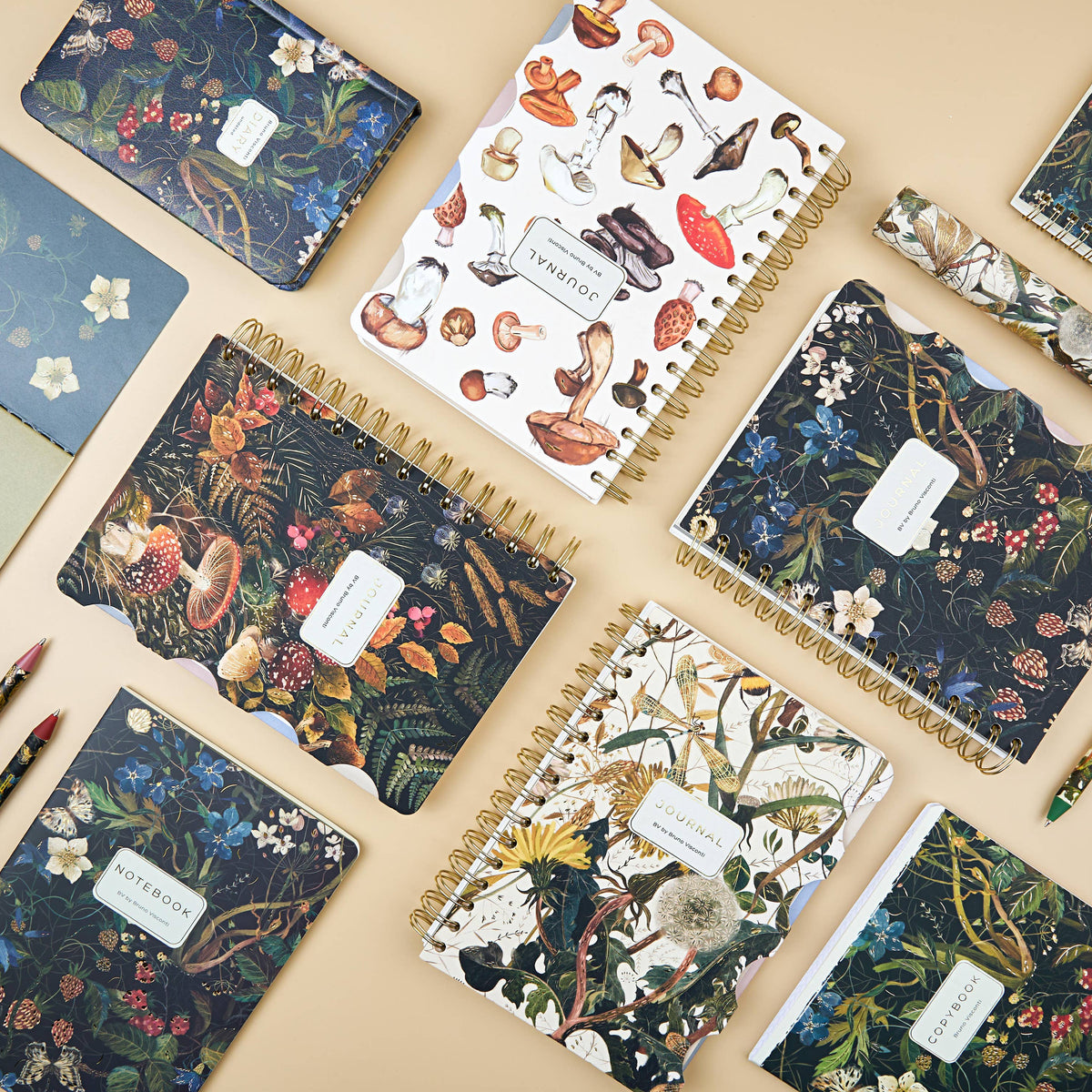 Pocket Art Journal  - Forest Mushrooms
