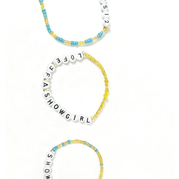 Life of a Showgirl Beaded Bracelet 3-Piece Set : 3Pcs Set