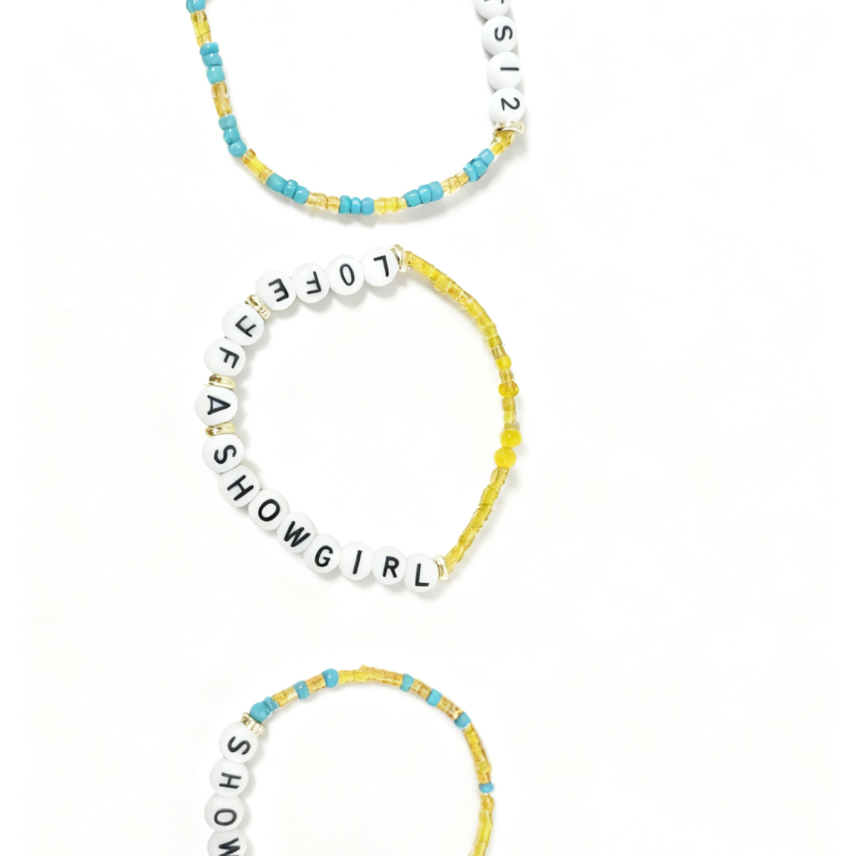 Life of a Showgirl Beaded Bracelet 3-Piece Set : Individual