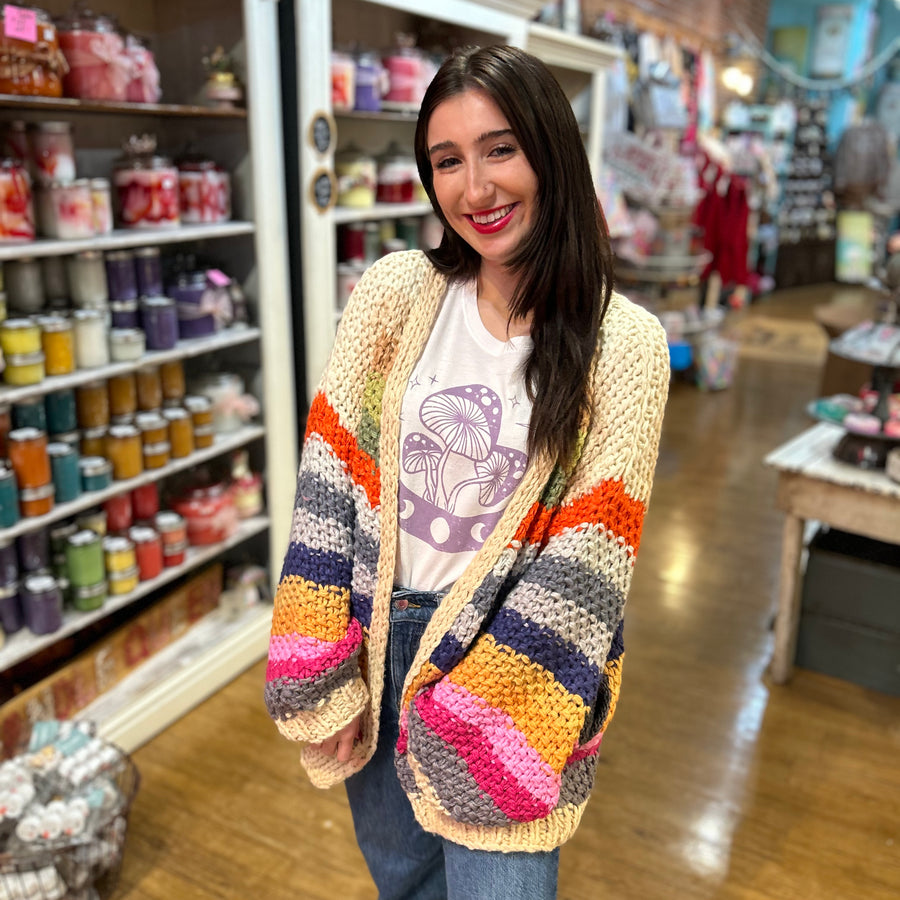 Rainbow Cardigan - Candle Queen Candles