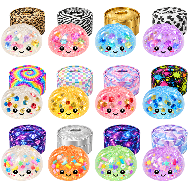 Fun Doh Mystery Gem Filled Squishy Dumpling Toy-1pc