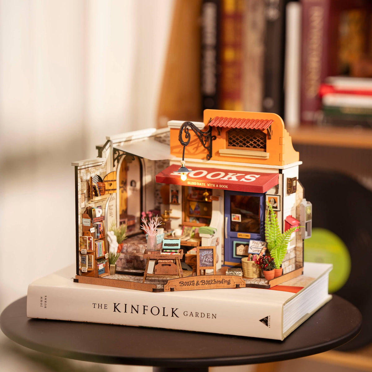 DIY Miniature House Kit: Corner Bookstore