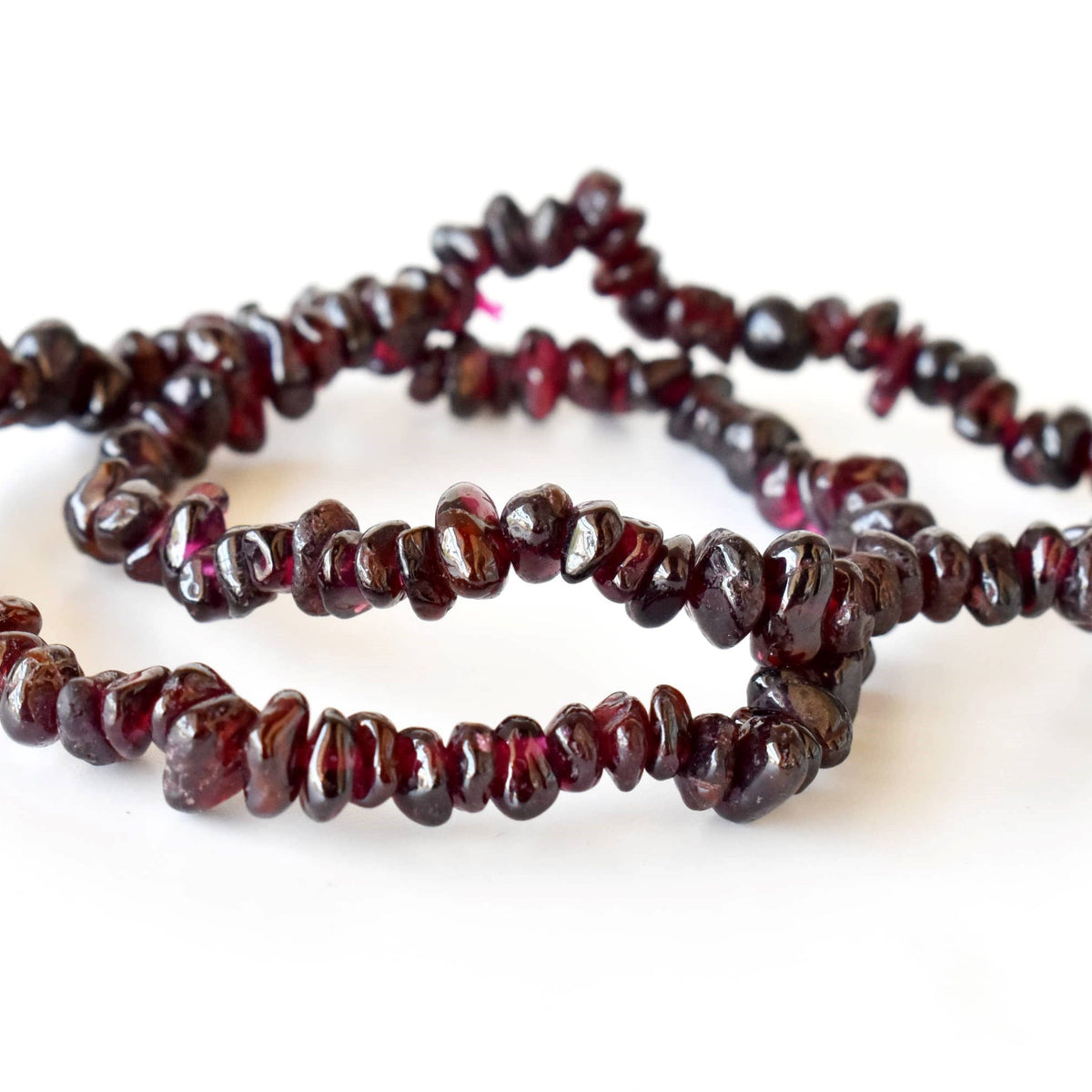 Healing Stone | Garnet | Chip Bracelet | Spiritual Jewelry - Candle Queen Candles