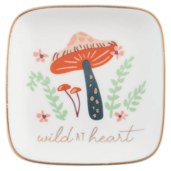 Flora Square Trinket Tray: Small / Mushroom