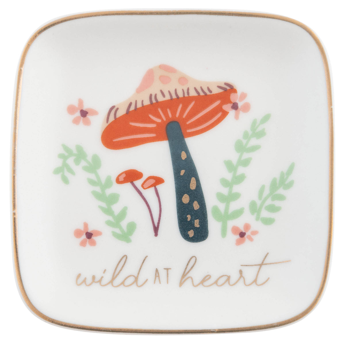 Flora Square Trinket Tray: Small / Cat