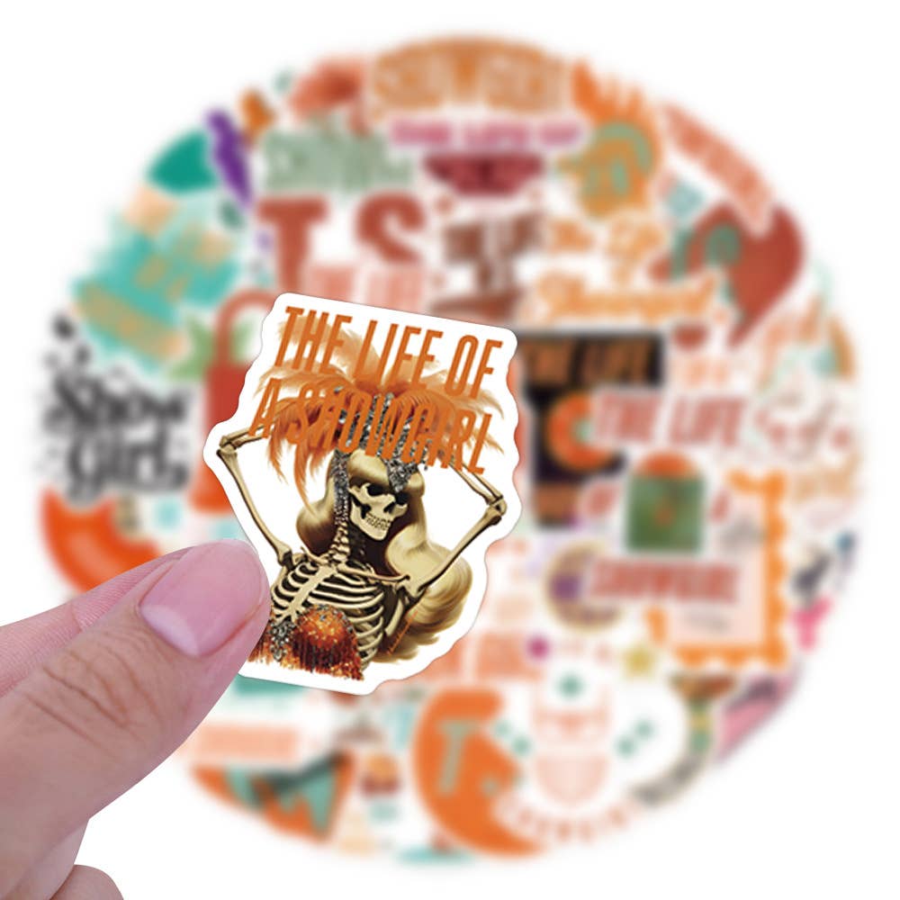 55Pcs Showgirl Waterproof Sticker